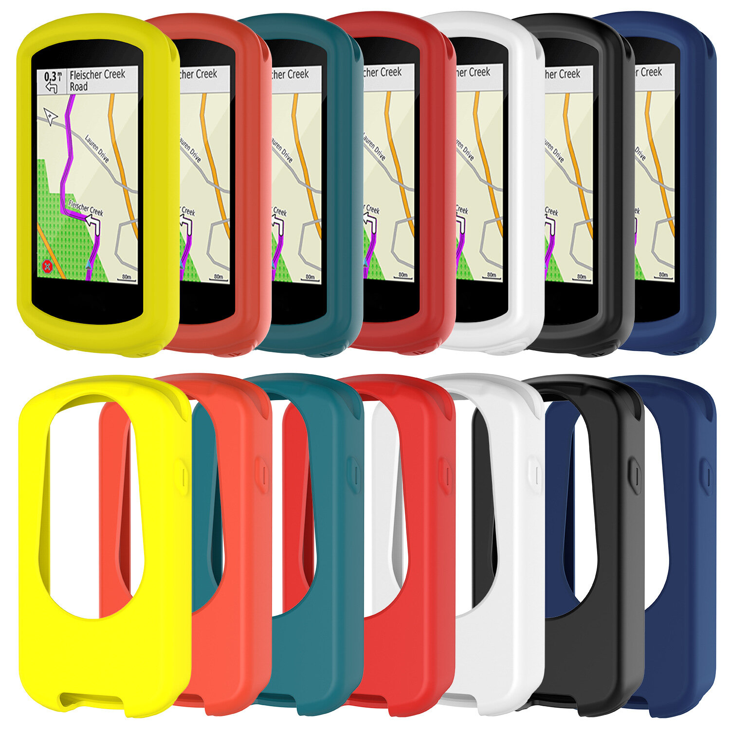 Bakeey Fiets GPS Computer Siliconen Beschermhoes Horlogekast Case Cover voor Garmin Edge 1030 Plus