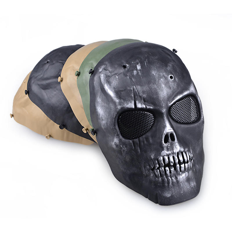 Outdoors CS Masks Dust-proof Anti-spit Protection Face Mask Full Face Guard War Game Airsoft Paintball Skull Masque