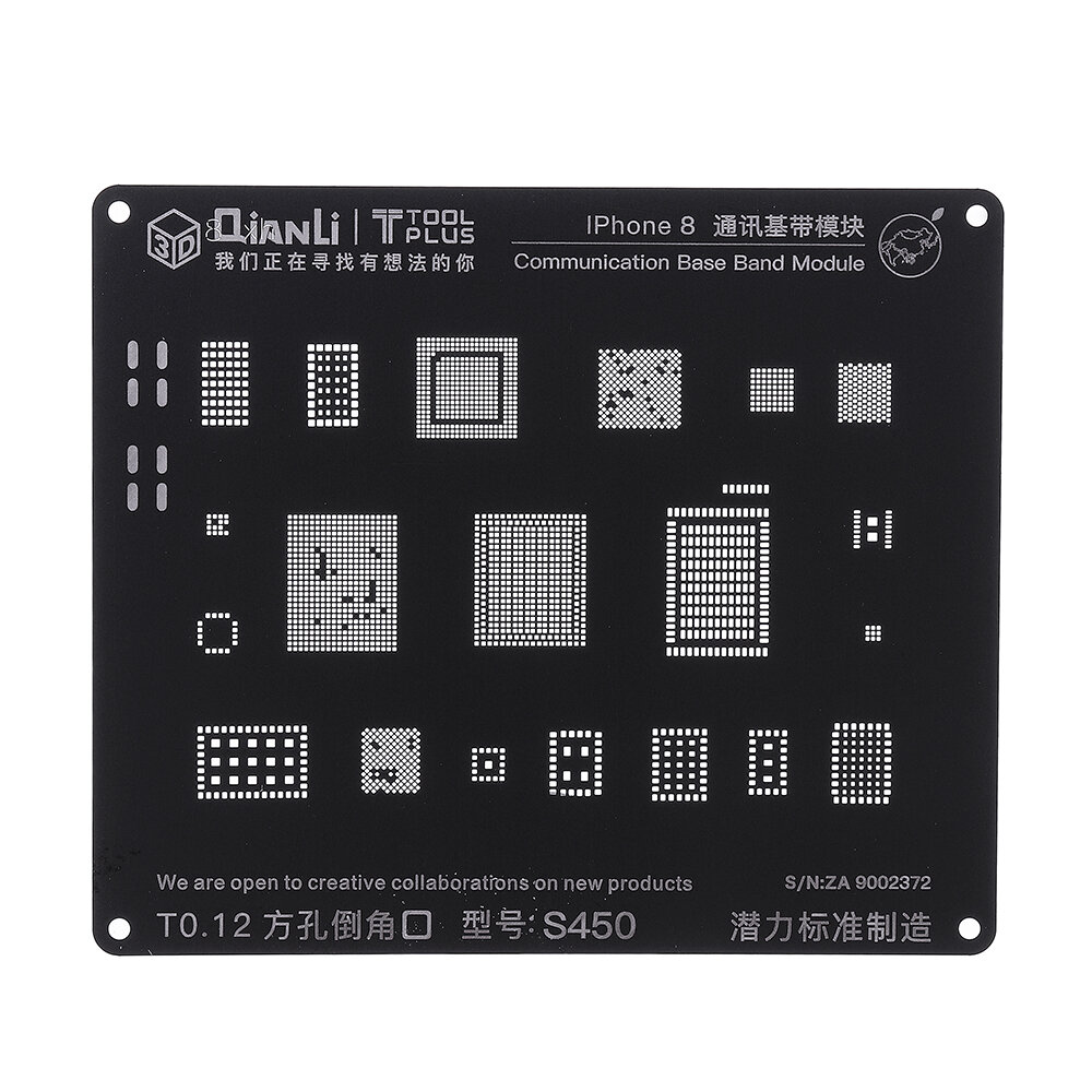 Qianli S450 3D BGA Reballing Stencil Communication Logic Module BGA Reballing Repair Tool voor telef