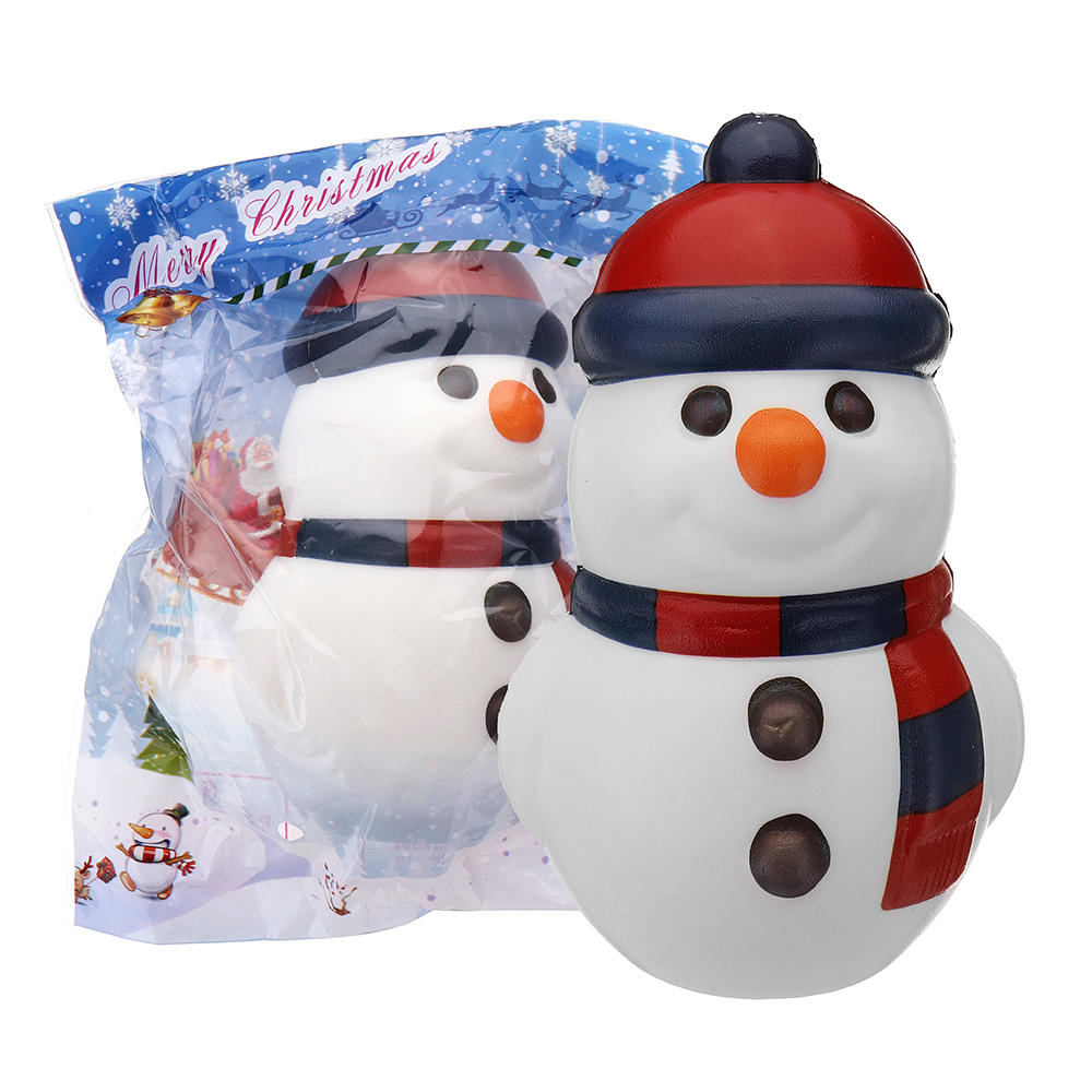 Image of Cooland Christmas Snowman Squishy 14.4 9.2 8.1CM Soft Langsam steigend mit Verpackung Sammlung Geschenk Spielzeug
