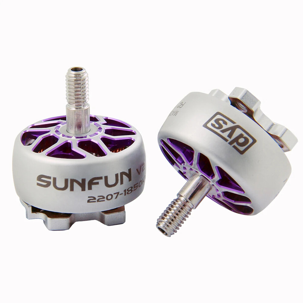 

DYS SUNFUN V2 2207 1850KV 6S Brushless Motor for 5 Inch Freestyle RC FPV Racing Drone