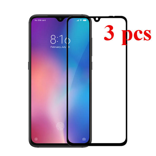 3PCS Bakeey Anti-Explosion Full Cover Full Glue Tempered Glass Screen Protector for Xiaomi Mi9 SE No
