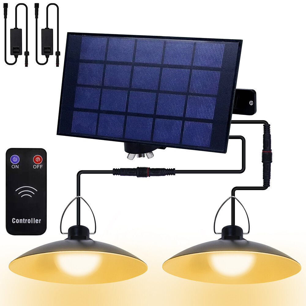 1/2/3/4 Head LED Solar Hanglamp IP65 Waterdichte Outdoor Indoor Afstandsbediening Solar Lamp voor Tu