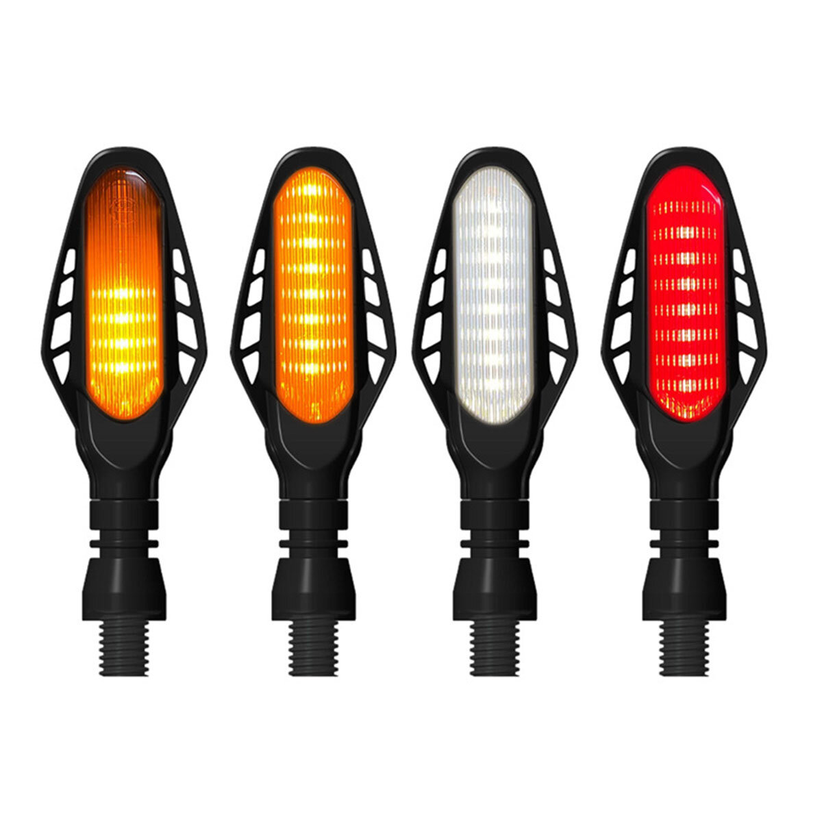 4 STKS 12 V 300LM Motorfiets LED Richtingaanwijzers Vloeiende Lichten Blinker Indicatoren Dagrijverl