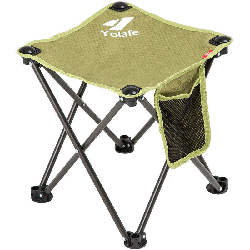 Рыболовный складной стул Yolafe Camping с карманом для пикника на пляже с максимальной нагрузкой 80 кг.