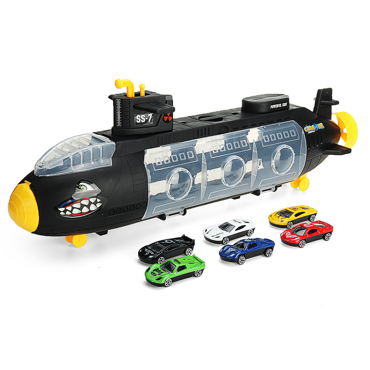 Legering Inertia Shark Artillery Onderzeese voertuigset Diecast automodel Speelgoed voor kinderen Gi