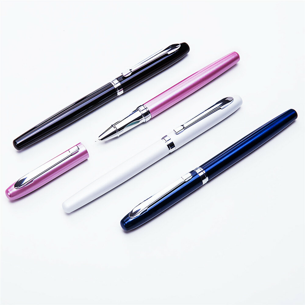 

Deli S272 Fountain Pen Ink Pens Absorber Metal Fountain Pen Office Stationery School Writing Gift Business Office Suppli