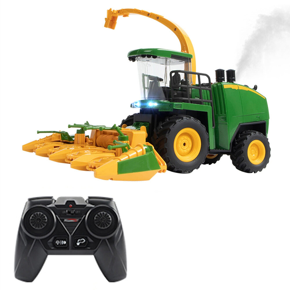KORODY 6602 RTR 1/24 2.4G 6CH RC Car Harvester Truck Remote Control Farmer Models Smoke Light Sound Vehicles Machine Toys