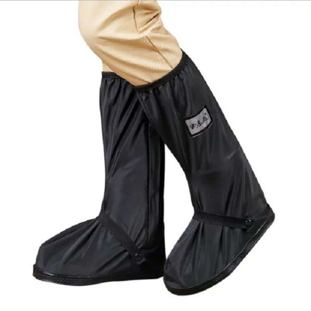 Women Outdoor Thicken Waterproof Non Slip Mid Calf Rain Boots Covers