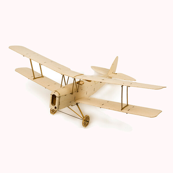 Image of Tiger Moth K10 400 mm Spannweite Micro RC Balsaholz RC Flugzeugbau Satz