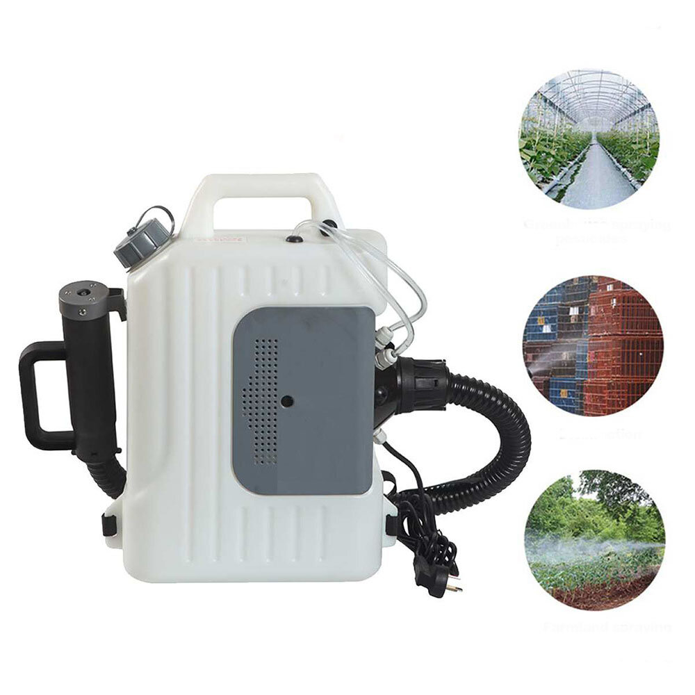 110V/220V 10L Electric ULV Fogger Nebulizer Knapsack Cold Fogging Sprayer Watering Can Mosquito Repellent Sprinklers Par