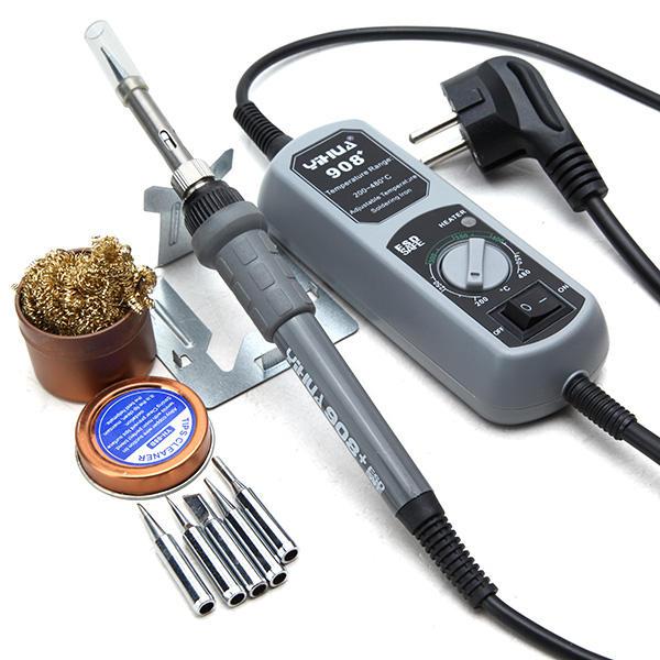 YIHUA 908+ 220V 60W Electric Iron Soldering Station Thermostat for SMT SMD Welding Rework Repair