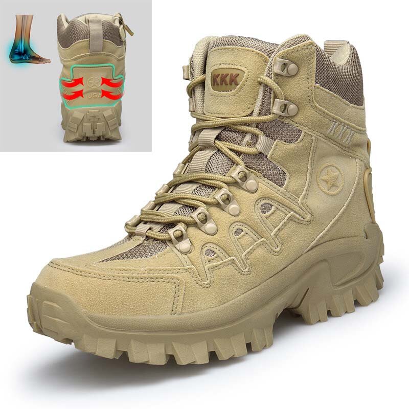 Ανδρικές μπότες TENGOO Military Boot Combat Ανδρικές μπότες Tactical Μεγάλο μέγεθος 42-46 Army Boot Ανδρικά παπούτσια Work Safety Shoes Μπότες μοτοσυκλέτας
