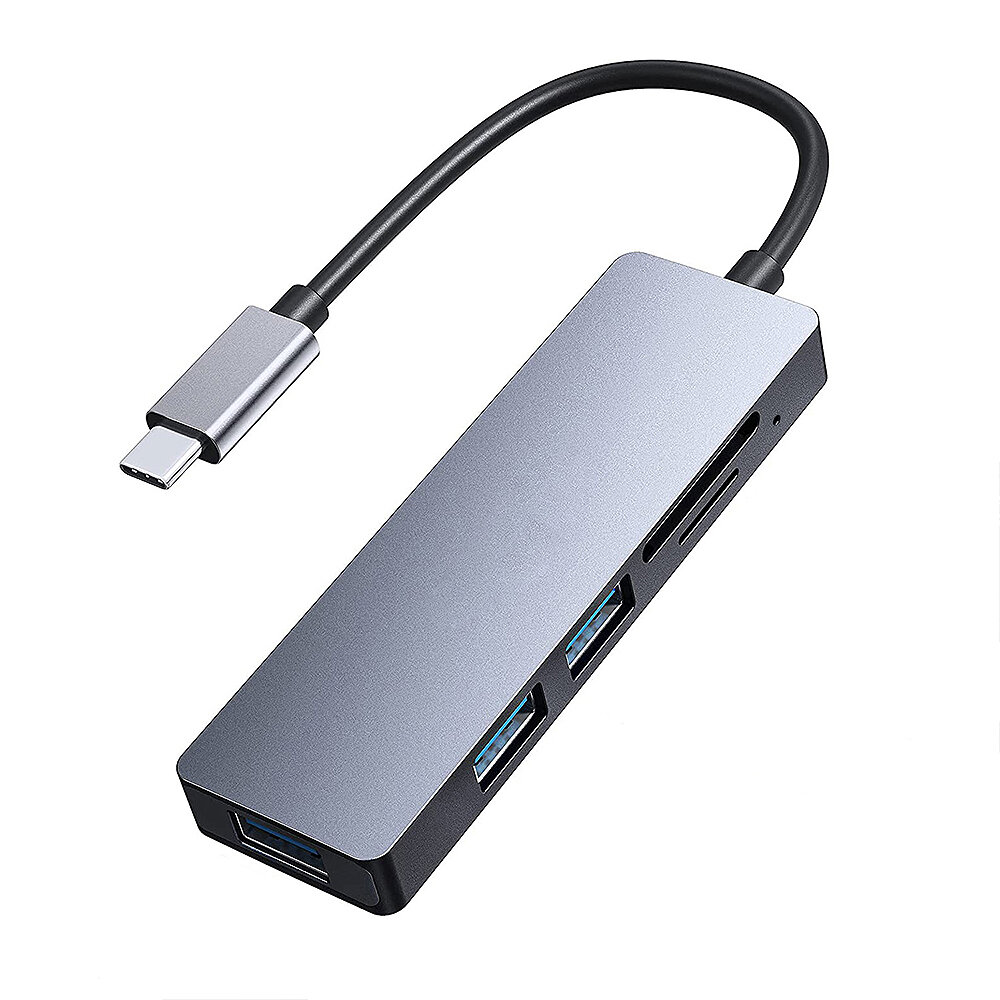 

5 в 1 Тип-C док-станция 5 Гбит/с концентратор USB-C Устройство чтения карт SD/TF USB3.0 2.0 PD Splitter Adapter для ПК К