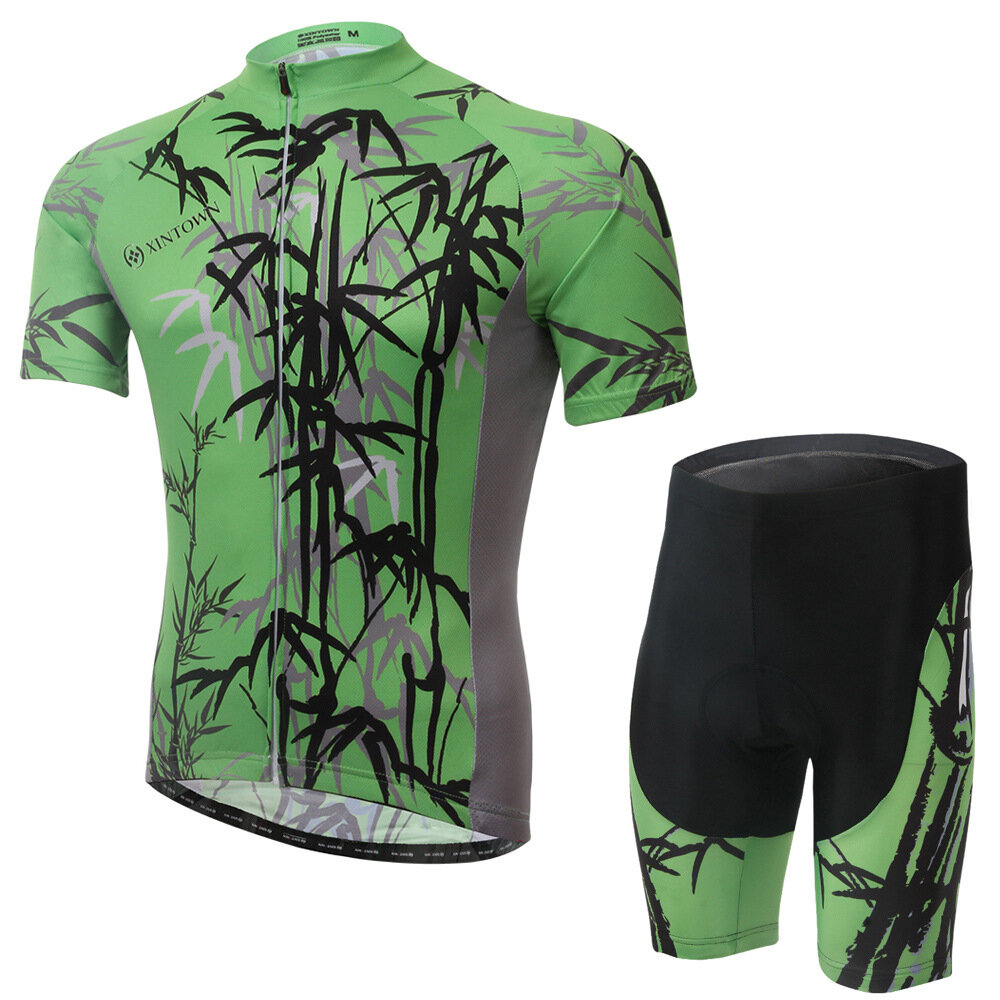 

Рубашка для велоспорта XINTOWN Pro Team для мужчин с коротким рукавом и шортами MTB.
