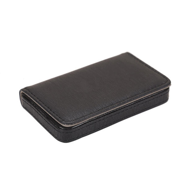 IPRee® PU Porte-cartes en cuir Etui pour cartes de crédit - Boîte de rangement pour cartes d'identité portables Hommes Femmes