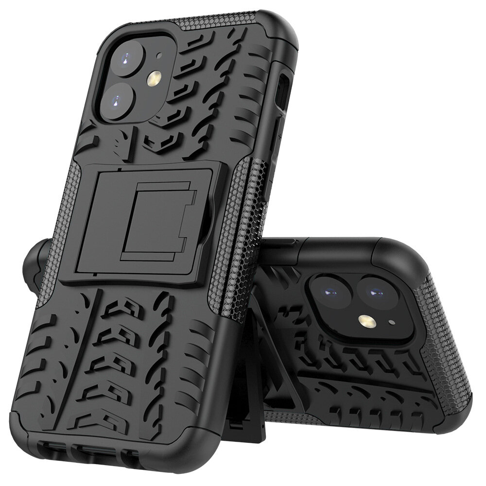 

Bakeey for iPhone 12 Mini 5.4" Case Armor Shockproof Non-slip with Bracket Stand Protective Case Cover