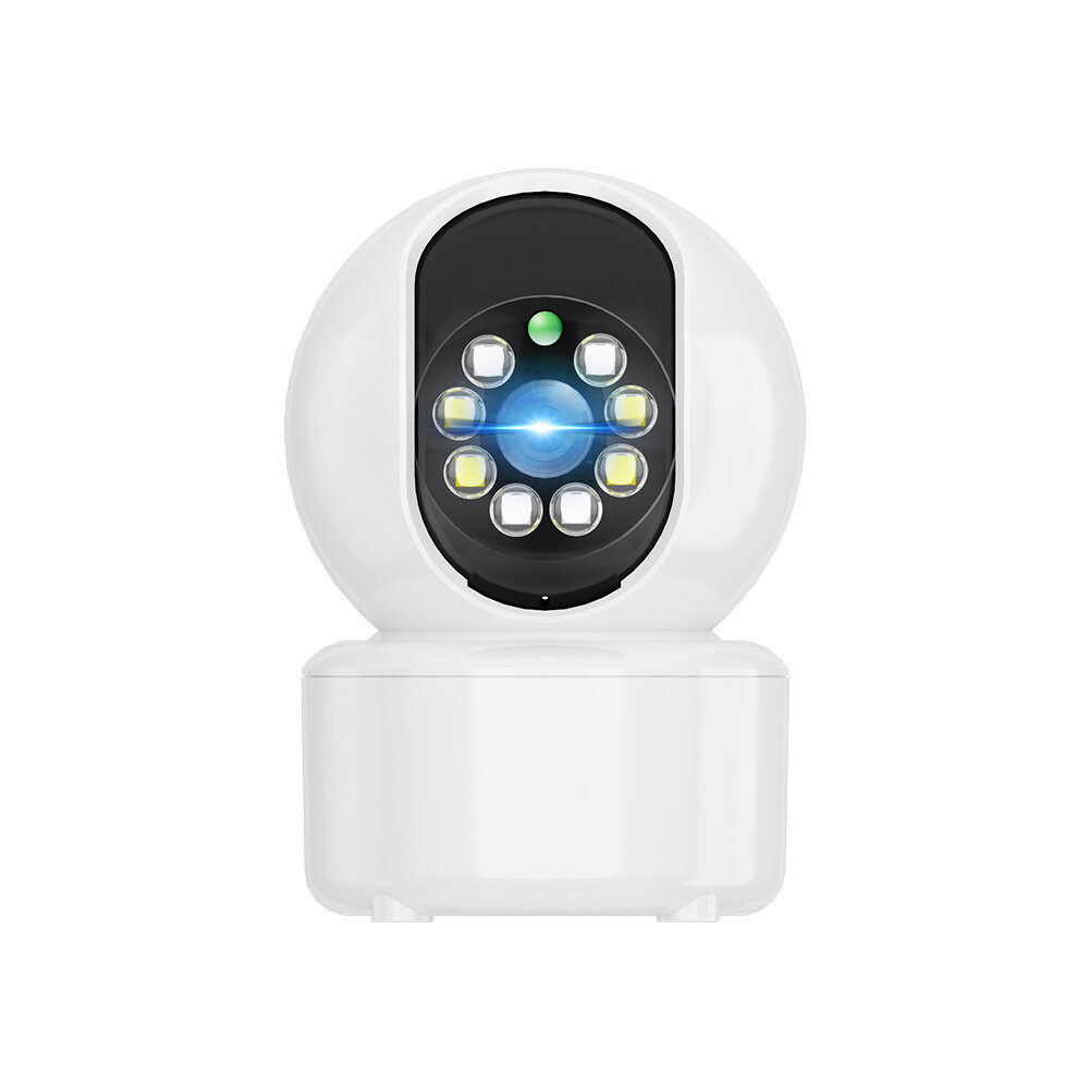 Guudgo 1080P 8 LED Indoor PTZ WIFI IP Camera Two Way Audio Wifi Camera Cloud Storage Waterdicht Nachtzicht CCTV Video Dubbele lichtbron Babyfoon