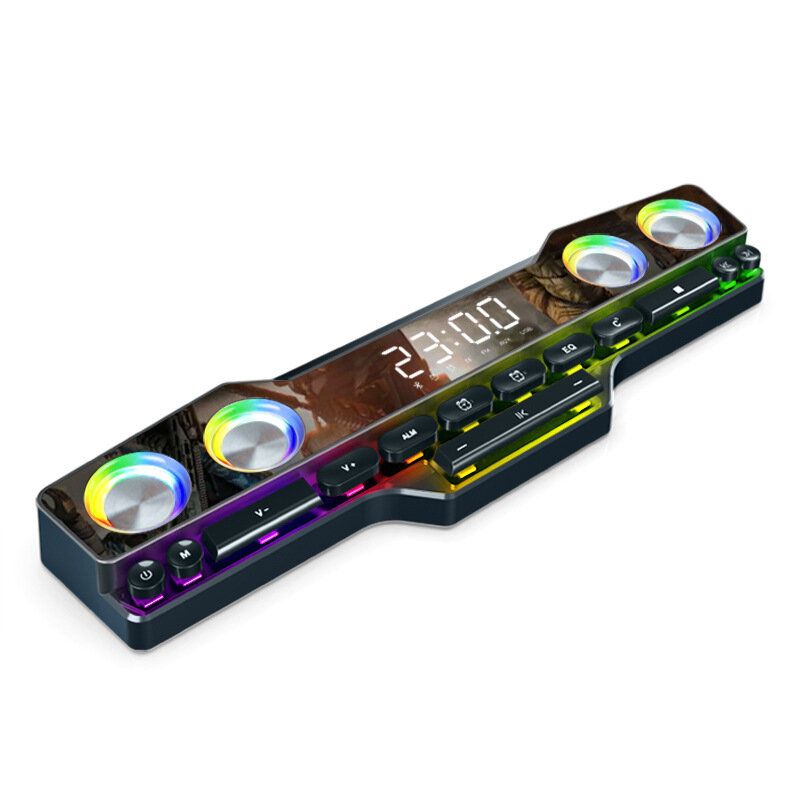 V18 Colorful LED Bluetooth-luidspreker Thuisradio Spelcomputer Audio Colorful Licht