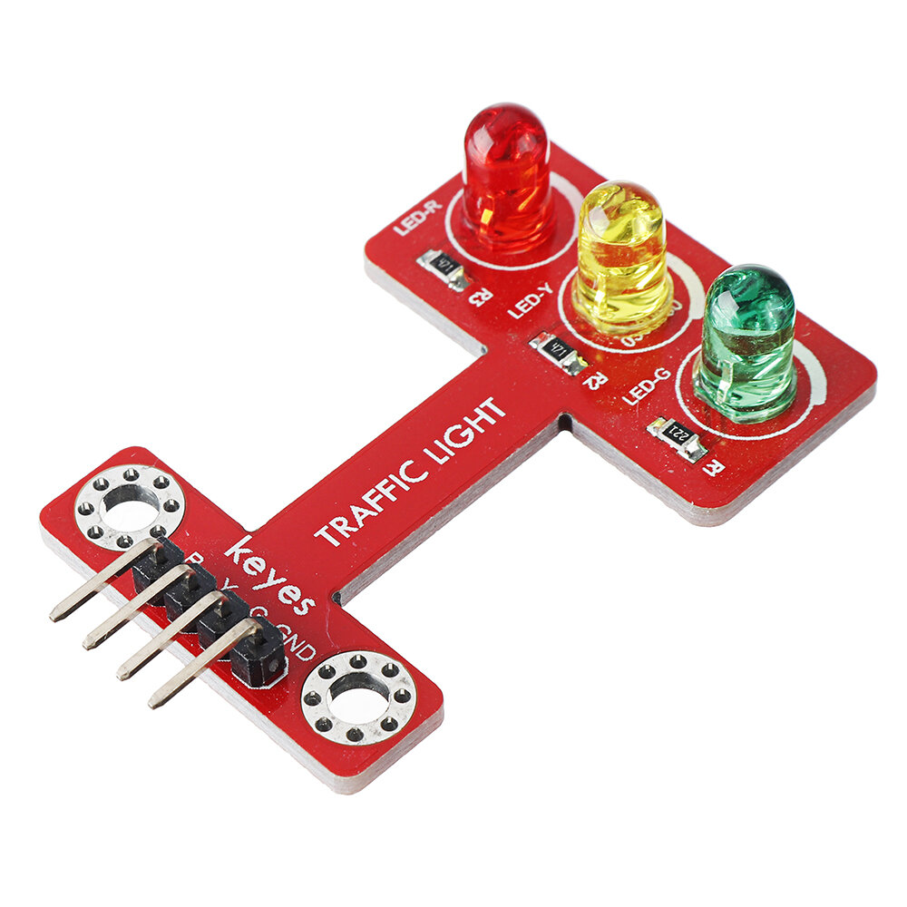 Keyes Brick LED Verkeerslicht Light Emitting Verkeerslichtmodule voor Microbit Pin Header-versie