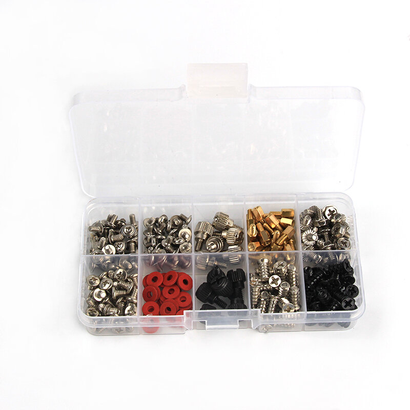 228PCS Accessories DIY For Motherboard Mounting Hardware Screws Repair Tool Hard Disk Computer For PC With Case Set