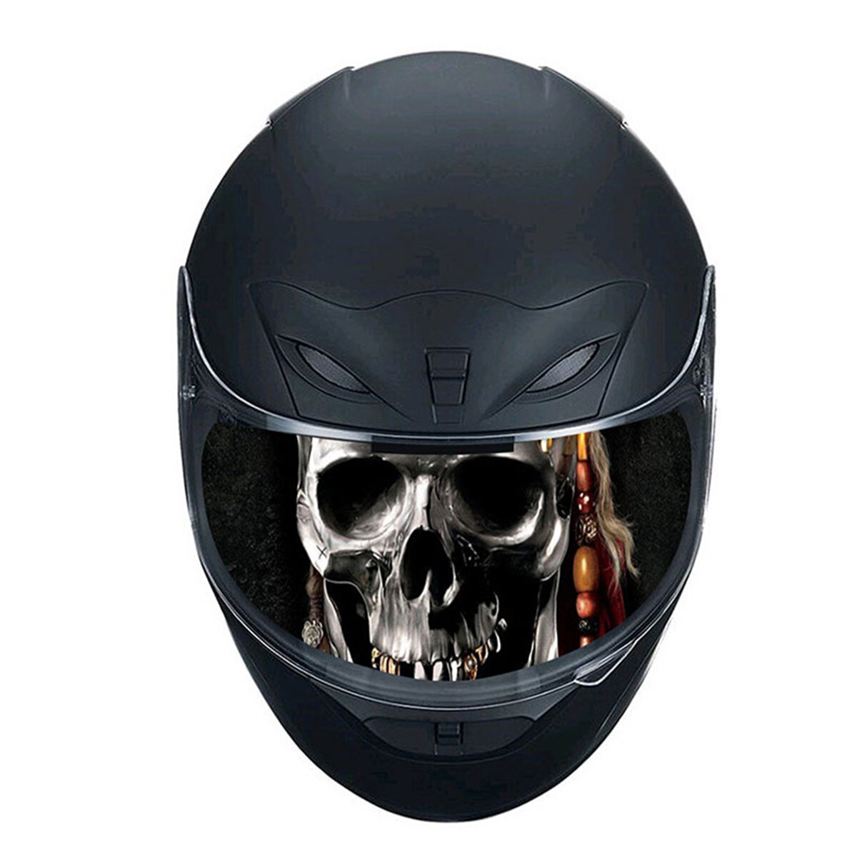 Detachable motorcycle racing helmet lens visor sticker decals diy