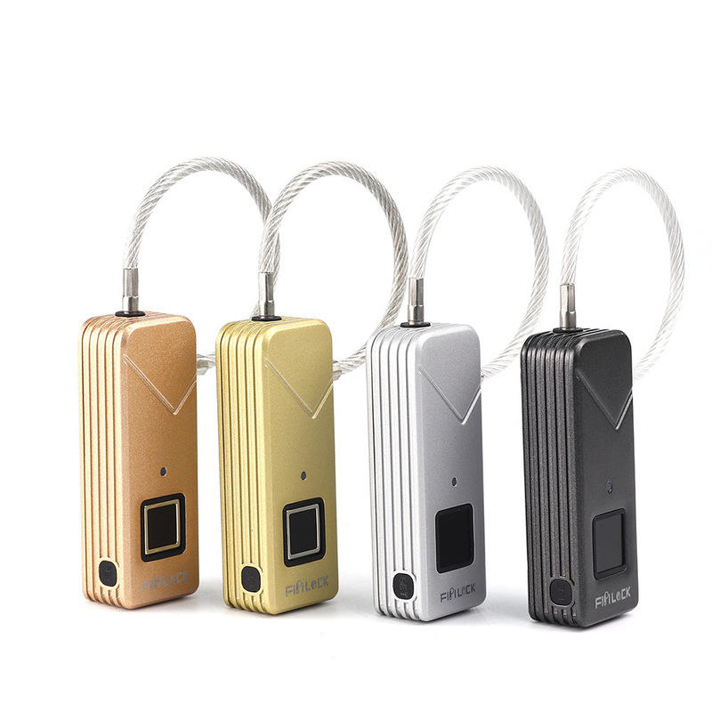 IPRee® 3.7V スマート防犯 USB 指紋ロック IP65 防水トラベルスーツケース荷物安全保護ロック
