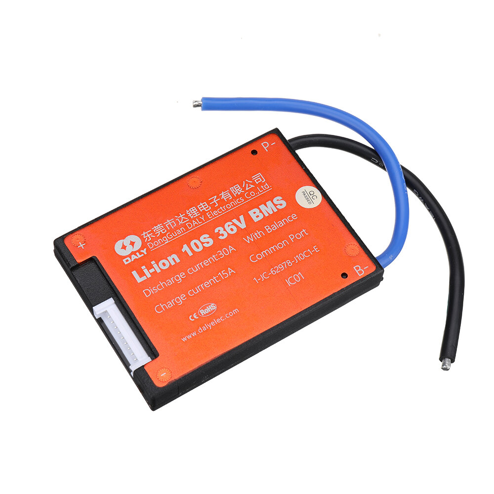 

DALY DL10S 10S 36V 30A BMS Battery Protection Board Waterproof BMS For Rechargeable Lifepo4 Lithium Battery E-Bike E-Sco
