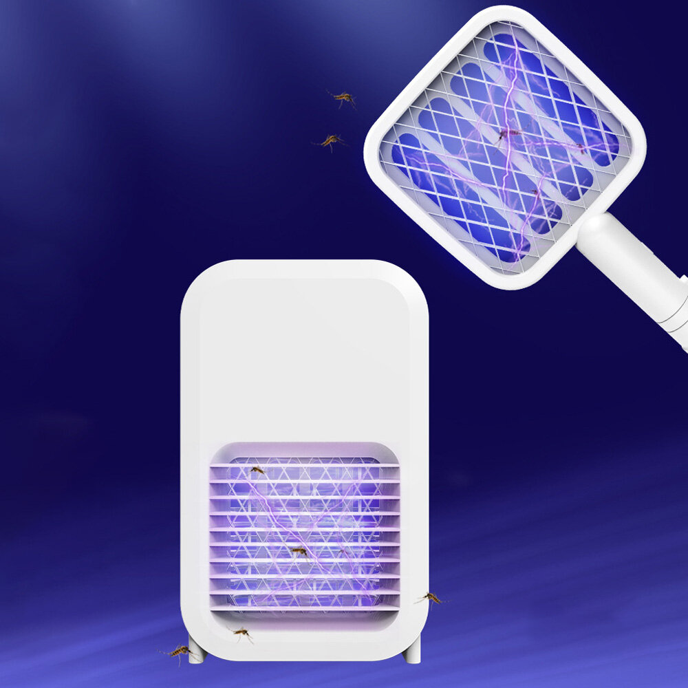 Lampada repellente per insetti e assassino di zanzare LED UV ricaricabile tramite USB da 360-400nm e 5W in 1