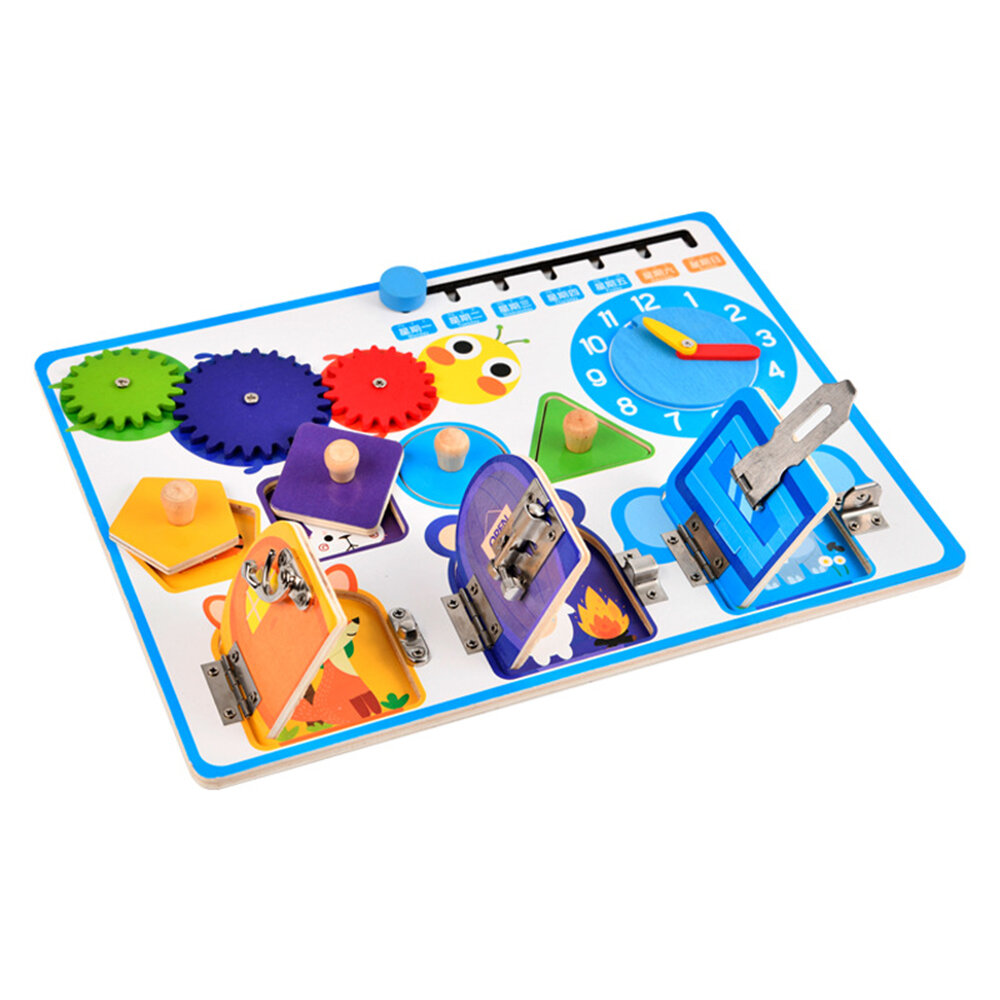 Early Childhood Education Montessori Busy Board Intelligence Development Kindergarten Teaching Busy Board Toys for Kids