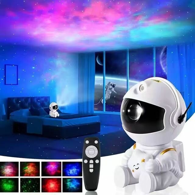 Astronaut Galaxy Projector Night Light Gift Starry Sky Star USB Led Bedroom Night Lamp Child Birthday Decoration Remote