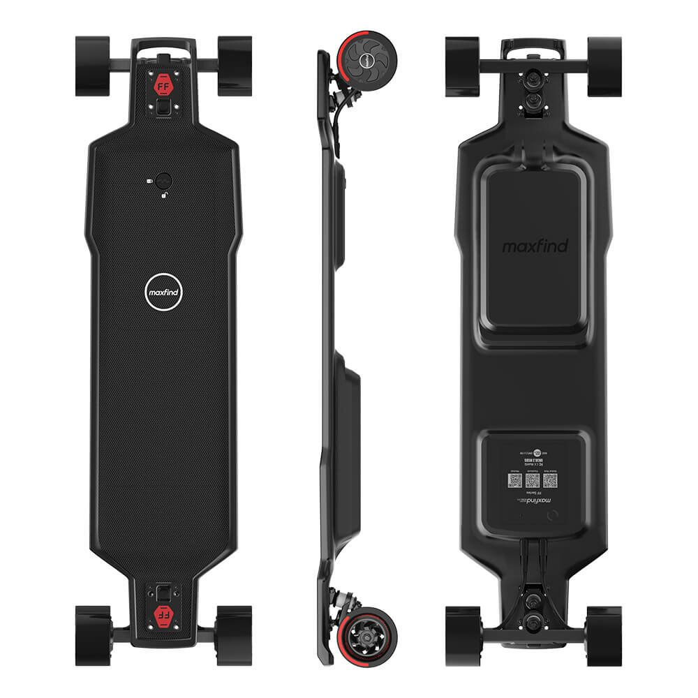 

[USA DIRECT] Maxfind FF PRO Electric Skateboard 48V 8.7AH SamsungBattery 1000W*2 Dual Motors 3.8inch Tires 45KM Max Mile