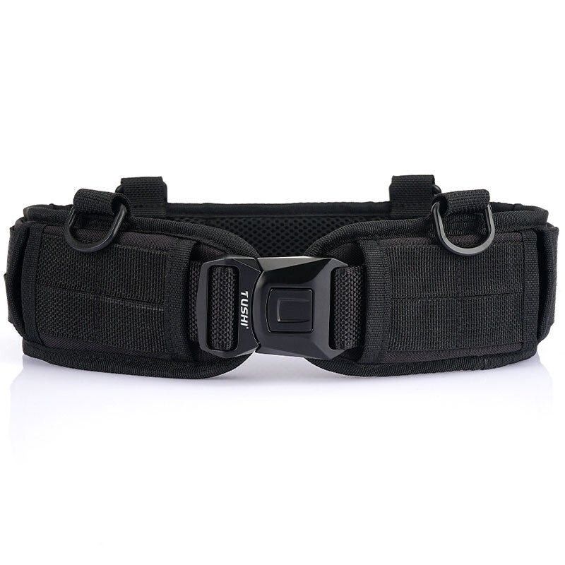2 inch Molle 1200D Nylon Tactical Expansion Belt Heavy Duty Hard Metal Pluggable Buckle Military Com