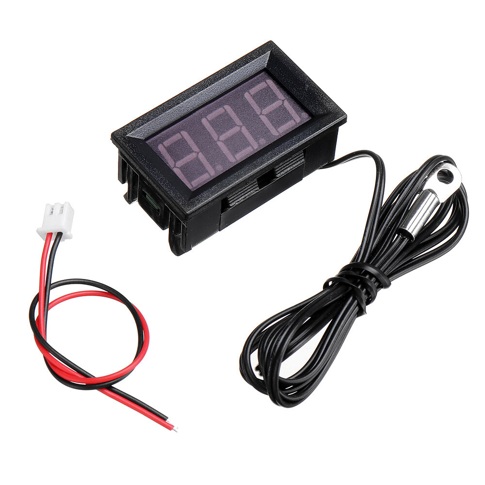0.56 Inch Mini Digital LCD Indoor Convenient Temperature Sensor Meter Monitor Thermometer with 1M Ca