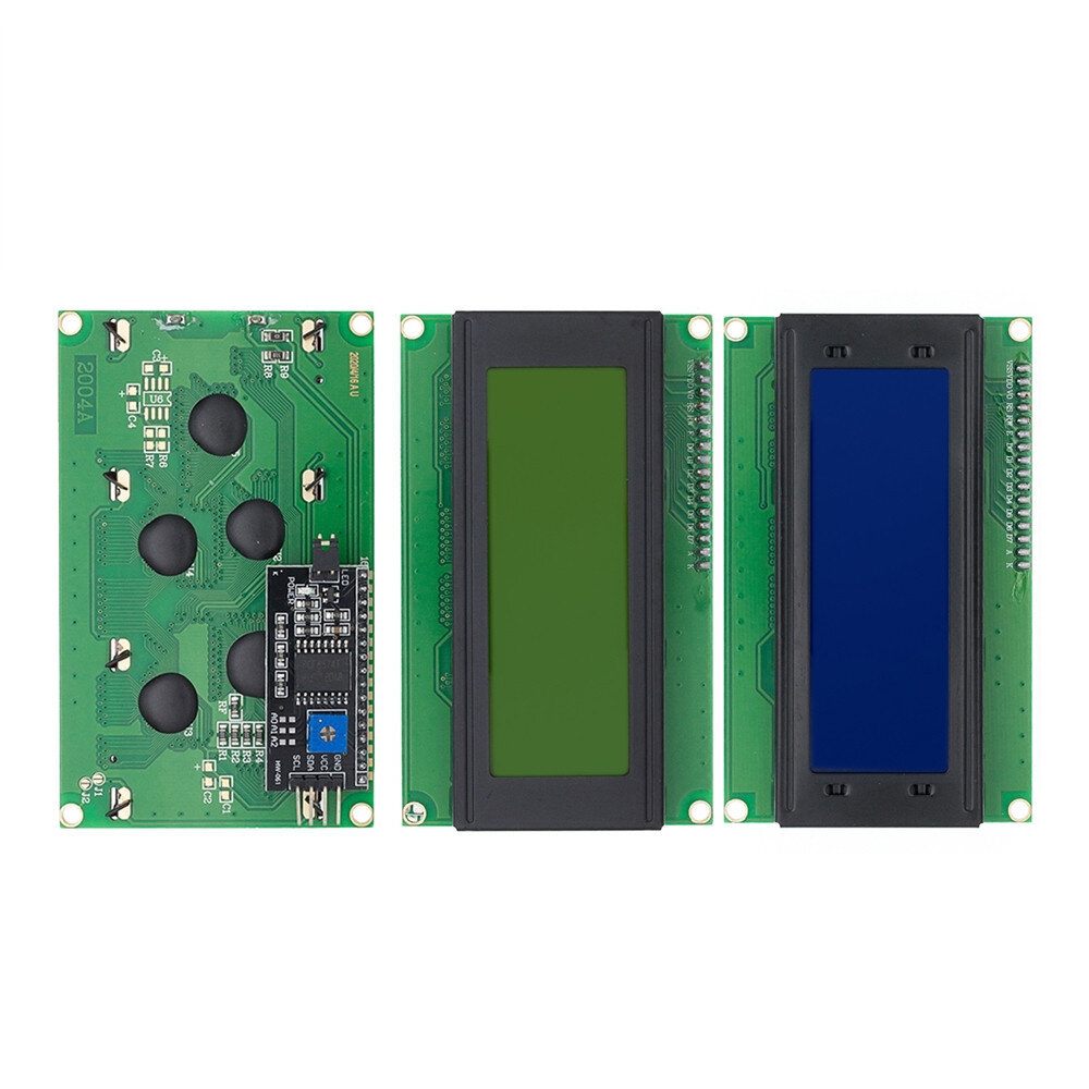 LCD2004 LCD-schermmodule Blauw/geel groen scherm IIC/I2C 2004 LCD-module LCD2004 blauw scherm met ac
