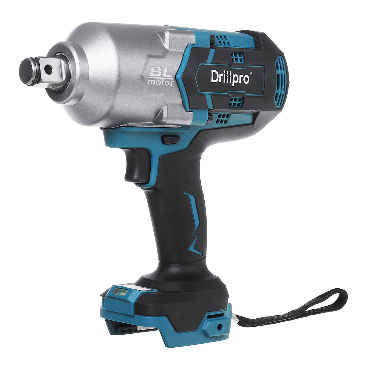 Drillpro 1300N.m Brushless Cordless Electric Impact Wrench 3 Speeds for ​​Makita 18V Battery Heavy Equipment Repair Tool