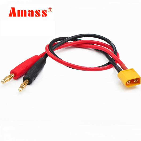 AMASS XT60 Plug Connector 14AWG 30cm laadkabel draad