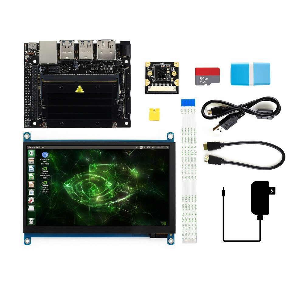 

NVIDIA Jetson Nano B01 Developer Kit with Display 8MP IMX219-77 Camera Module TF Card Demo Board Deep Programming Learne