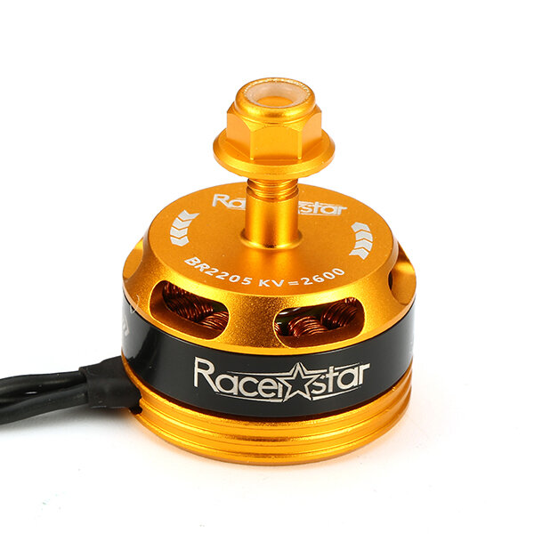 

Racerstar Racing Edition 2205 BR2205 2600KV 2-4S Brushless Motor Yellow for 220 250 280 RC Drone FPV Racing