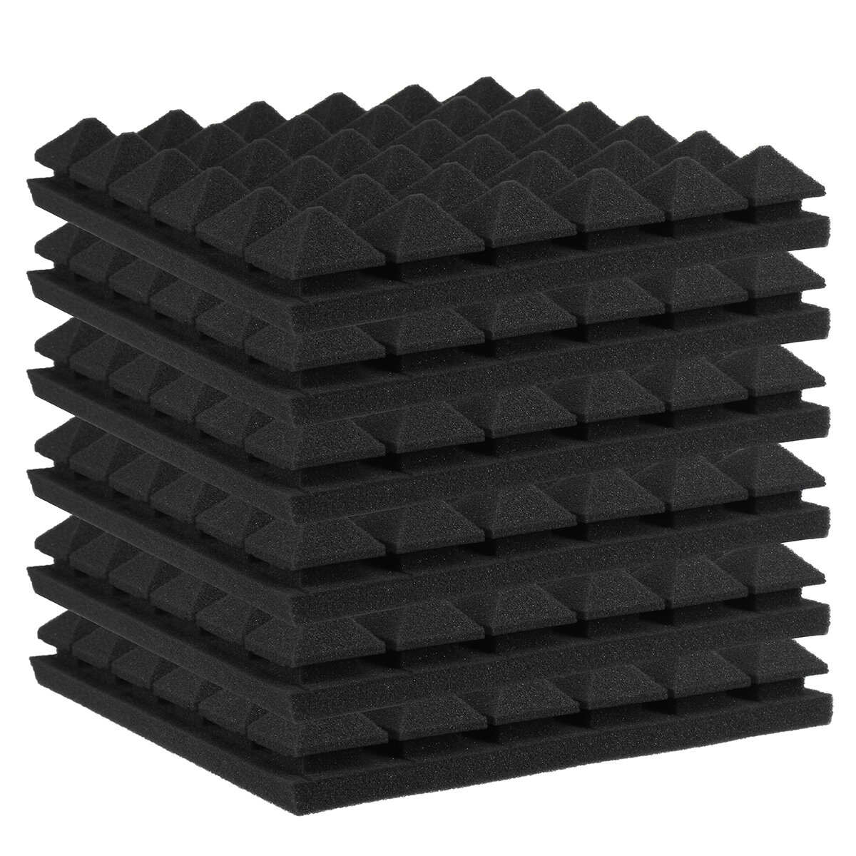 Bakeey 12x12x2in 6 pcs Sound-absorbing Cotton Foam Soundproof Cotton Shed Wall Muffler Sponge