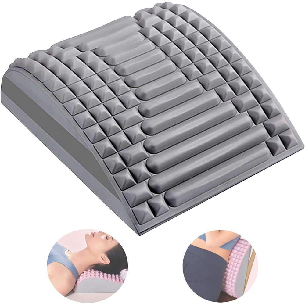 

EVA Foam Back Massager Stretcher Pillow Neck Lumbar Back Support Fitness Relaxation Pain Relief Posture Correct Spinal T