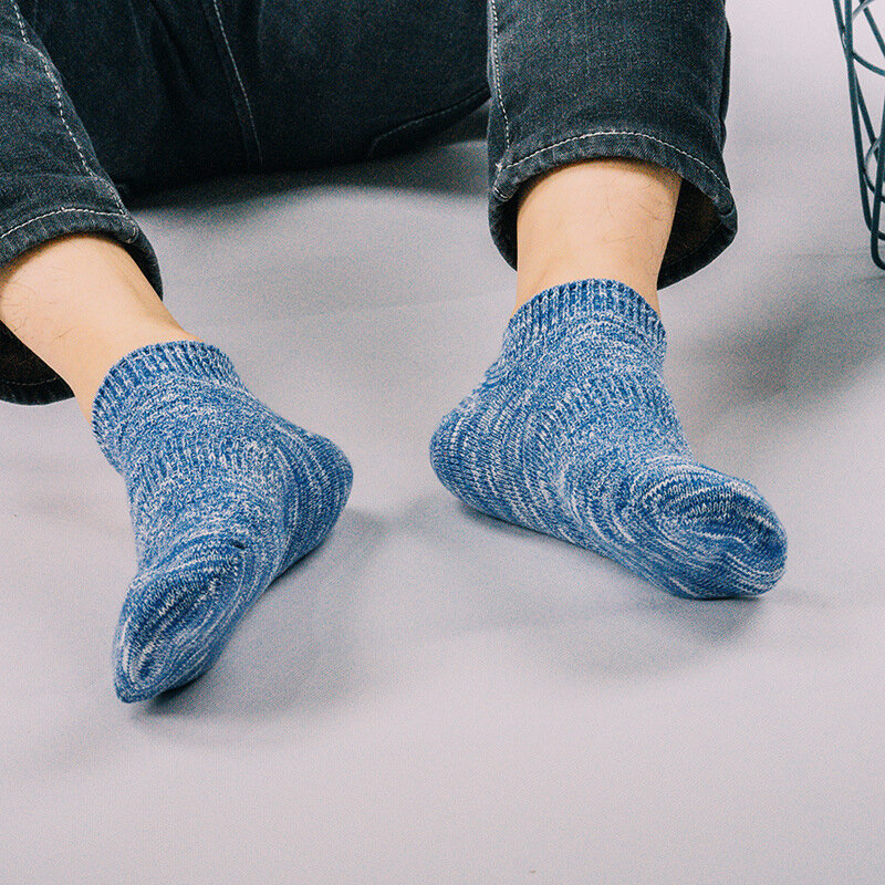 Men's Vintage Cotton Socks Ethnic Style No-show Socks