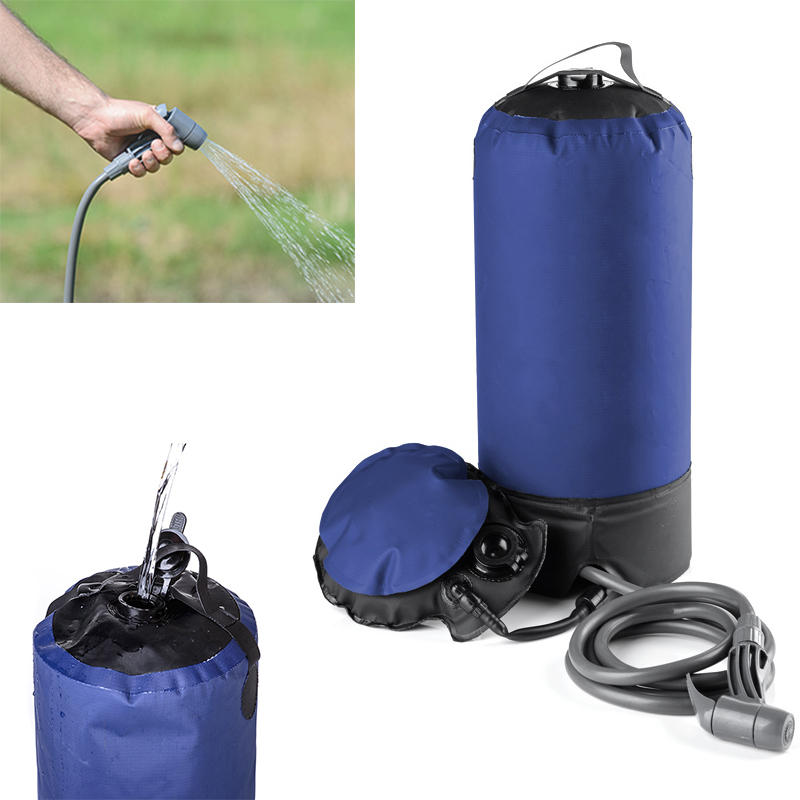 IPRee® 12L Portable Waterproof Shower Bag Inflatable Bath Pack Car Washing Pressure Faucet Camping