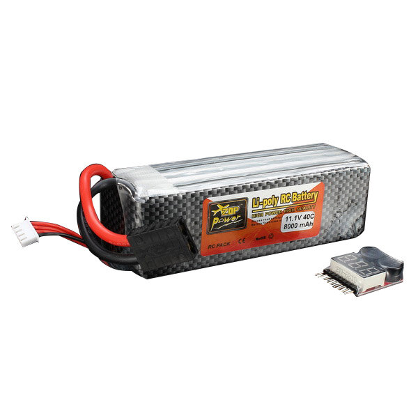40c lipo bateria trx plug com alarme de bateria para traxxas 3S Poder de zop 11.1v 8000mah