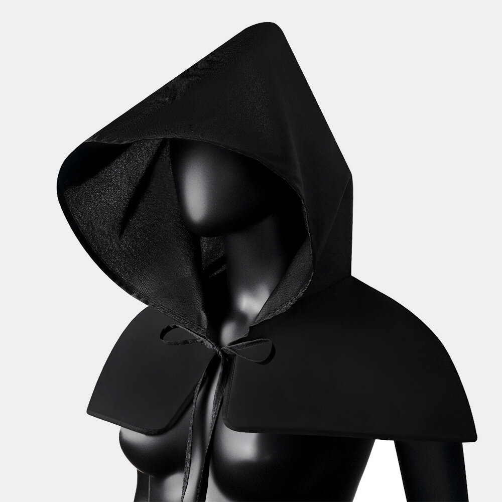 Unisex Halloween Kostuums Grim Reaper Cape Middeleeuwse Pest Arts Hoed Sjaal Mantel Mannen Vrouwen V