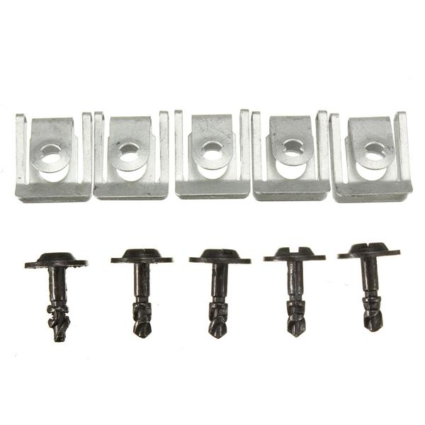 5Sets Engine Gear Box Transmission Cover Clips Fasteners Clamps For BMW E39 7 E38