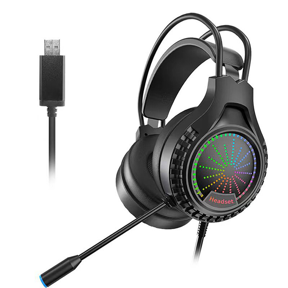 

B20 Wired Gaming Headphone 50mm Dynamic Driver Stereo Effect RGB Light Headset with Mic