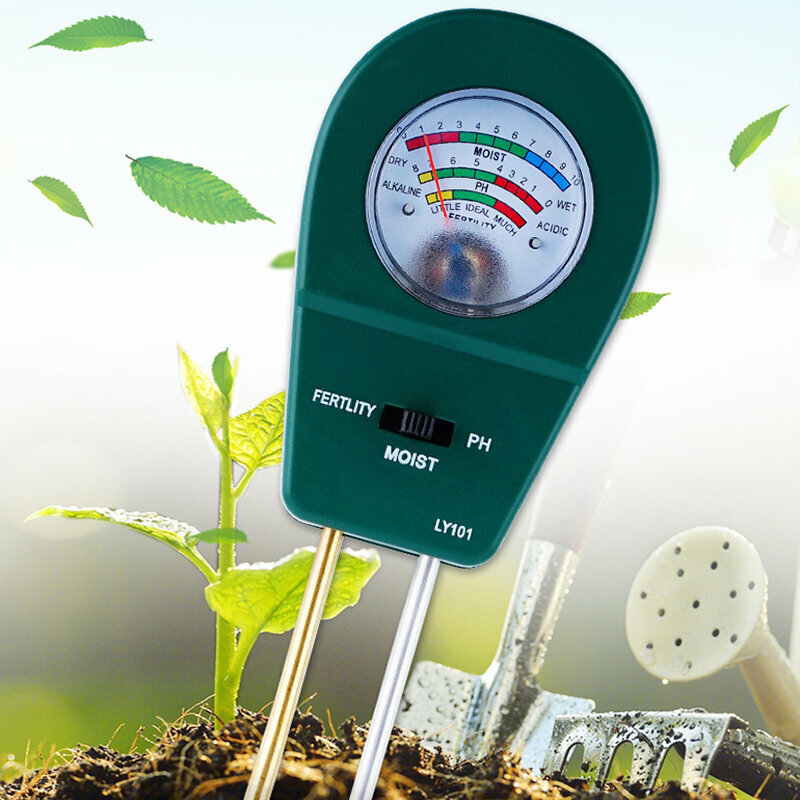 

3 в 1 тест на плодородие влажности почвы измеритель влажности почвы для парниковых цветов и растений