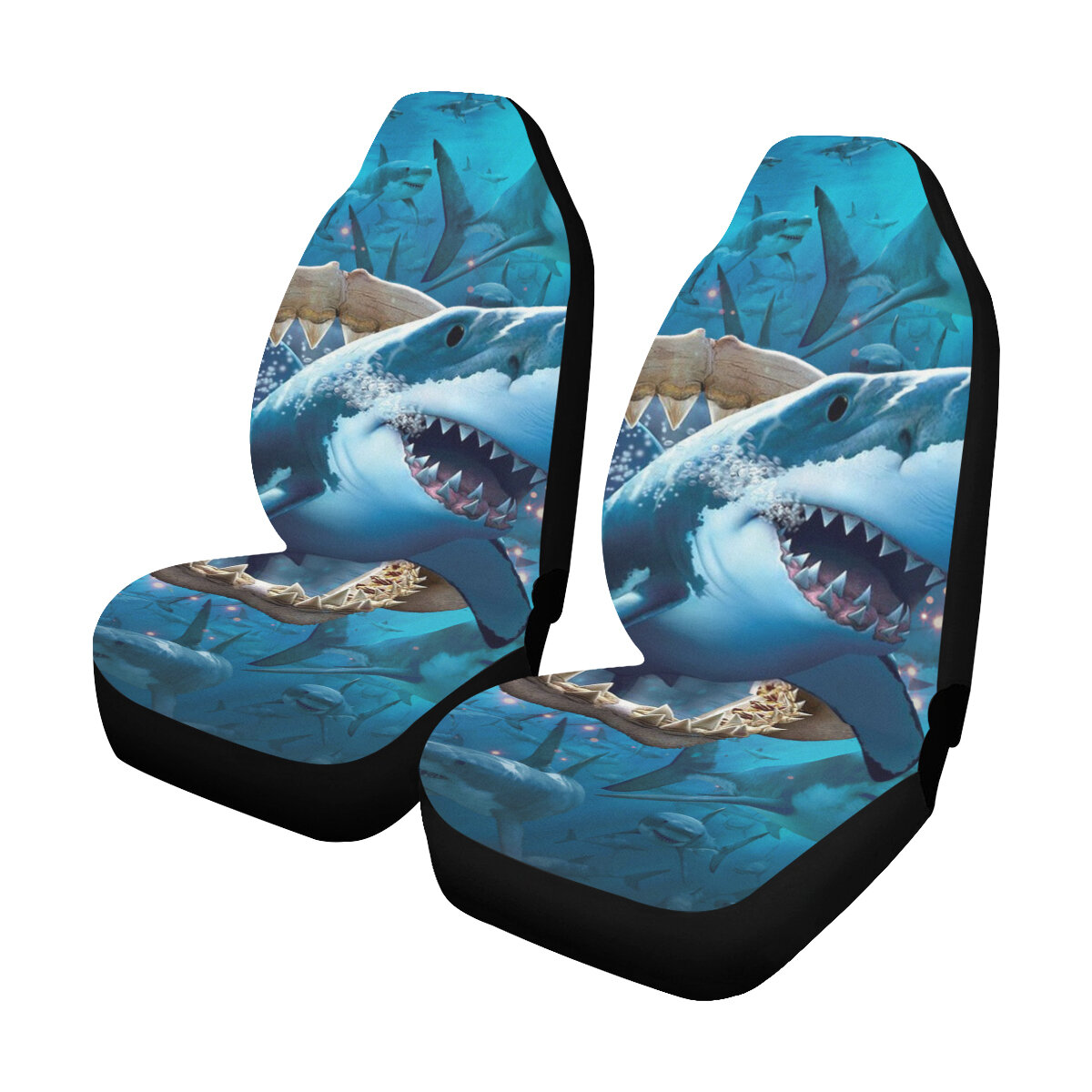 Universal Shark Auto Seat Covers for Car Truck SUV Van Protectors Front