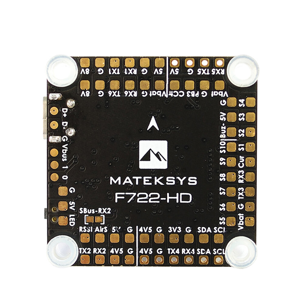 MATEK Systems F722-HD F7 Flight Controller OSD 3 ~ 8S MPU6000 32M Blackbox 5V / 8V BEC comptiable DJ